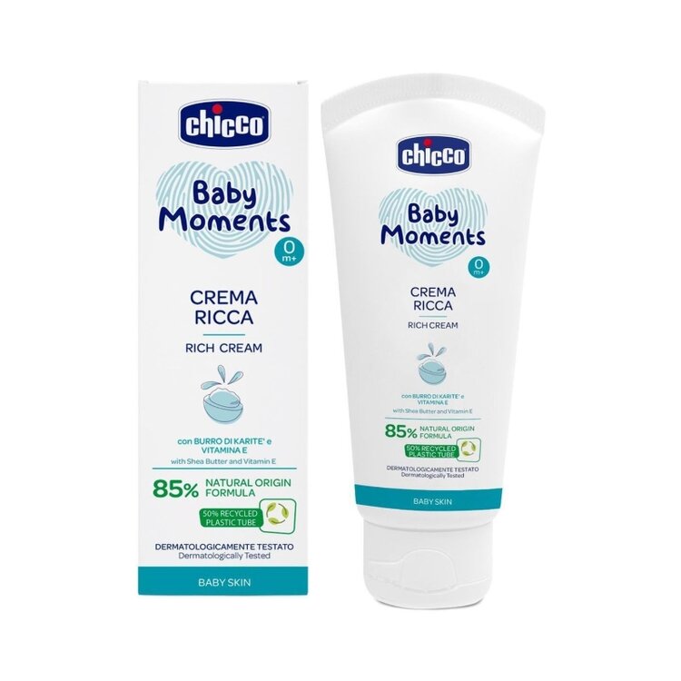 CHICCO Krém vyživující Baby Moments 85% přírodních složek 100 ml