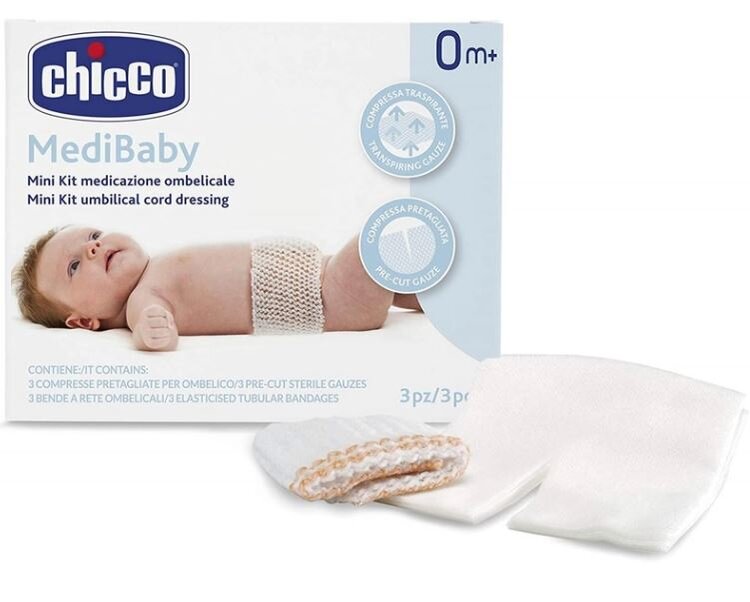 CHICCO Set na ošetření pupečníku Medibaby 3-3ks