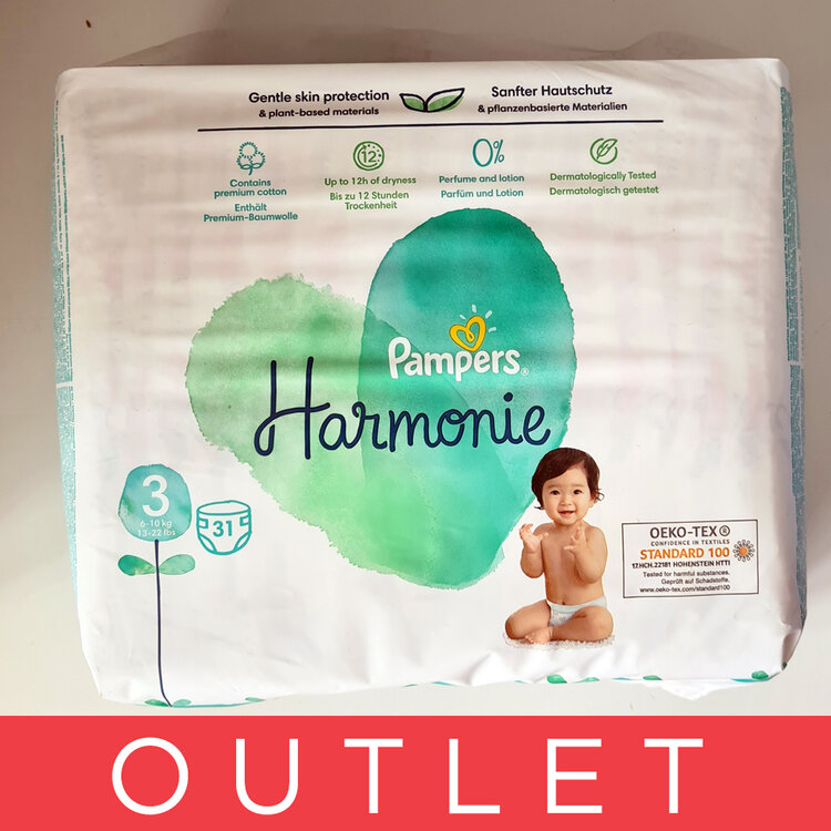 EXP: 08/2025 PAMPERS Harmonie Plenky jednorázové 3 (6-10 kg) 31 ks