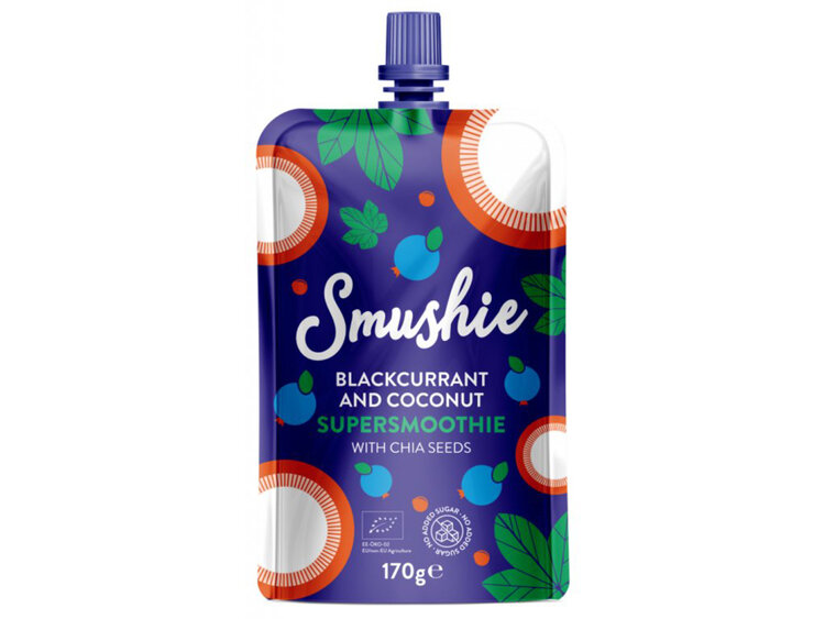 EXP: 26.09.2023 SALVEST Smushie BIO Ovocné smoothie s černým rybízem