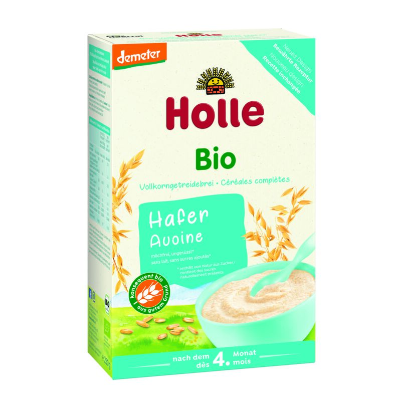 EXP: 30.09.2023 3x HOLLE Kaše nemléčná Bio z ovesných vloček 250 g