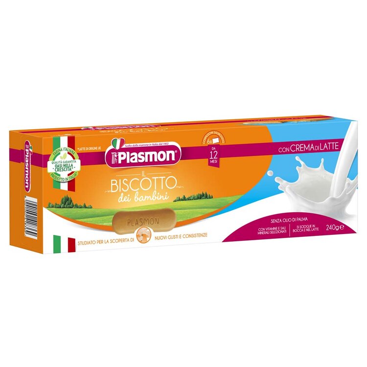 EXP: 30.09.2023 PLASMON Sušenky s mléčnou příchutí 240 g