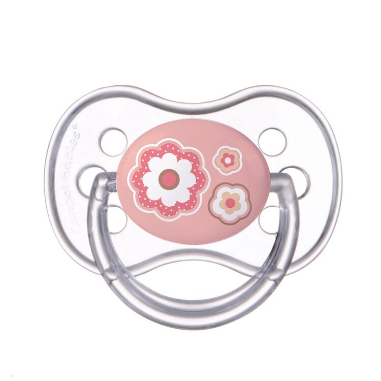 CANPOL BABIES Dudlík silikonový symetrický 18m+ Newborn Baby – růžový
