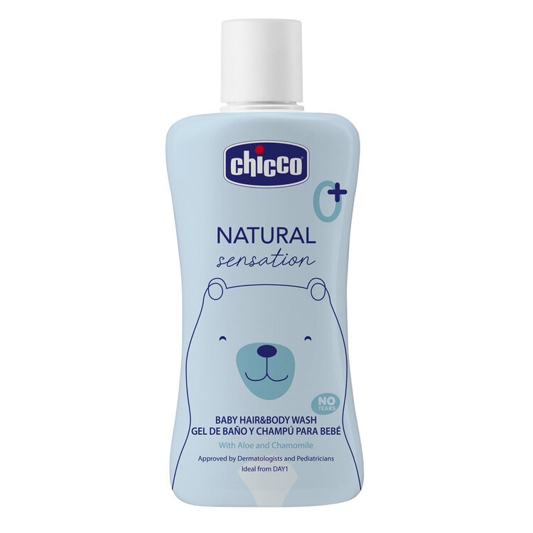 CHICCO Šampon na vlasy a tělo Natural Sensation s aloe a heřmánkem 200ml