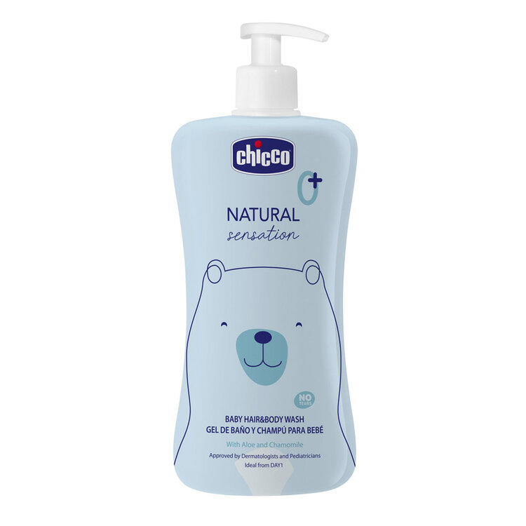 CHICCO Šampon na vlasy a tělo Natural Sensation s aloe a heřmánkem 500ml