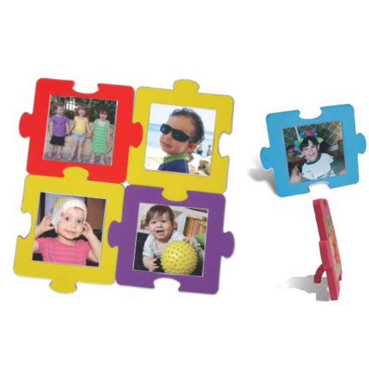 EDUSHAPE Fotorámeček barevný Puzzle sada pěnová 6 ks 36m+