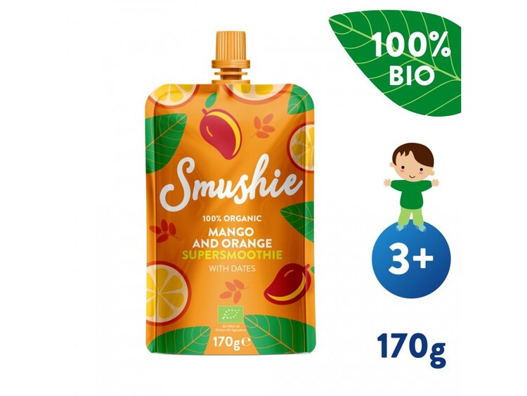 EXP: 18.10.2023 SALVEST Smushie BIO Ovocné smoothie s mangem