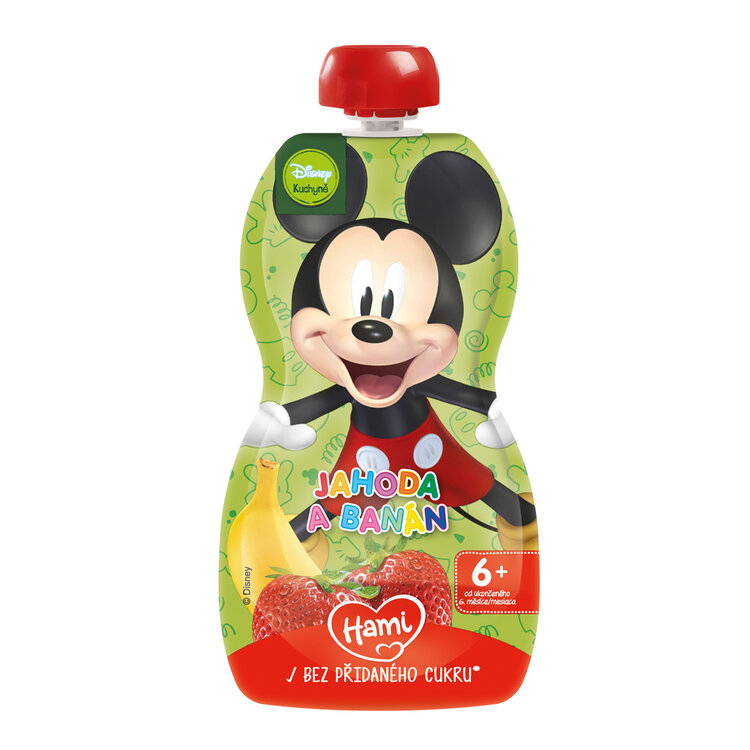 HAMI Kapsička ovocná Mickey Jahoda a banán 110g