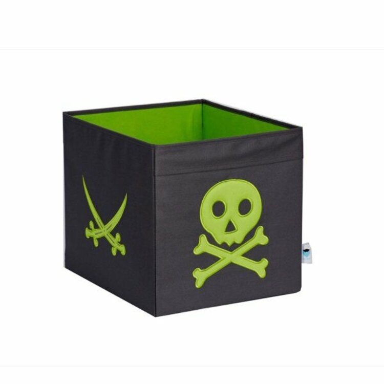 LOVE IT STORE IT Velký úložný box Piráti šedá/zelená