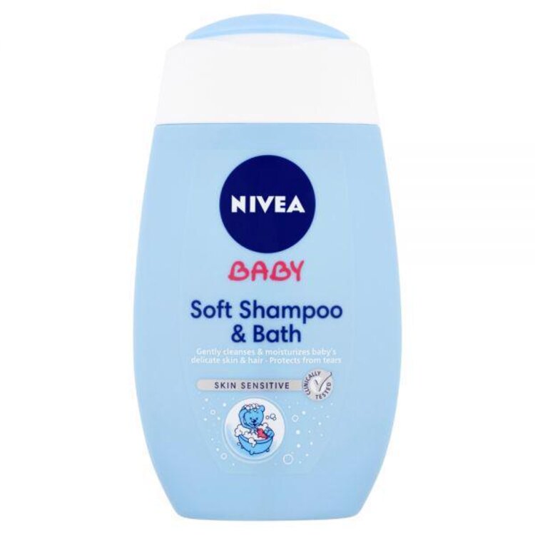 NIVEA Baby šampon a pěna do koupele 2v1 (200 ml)