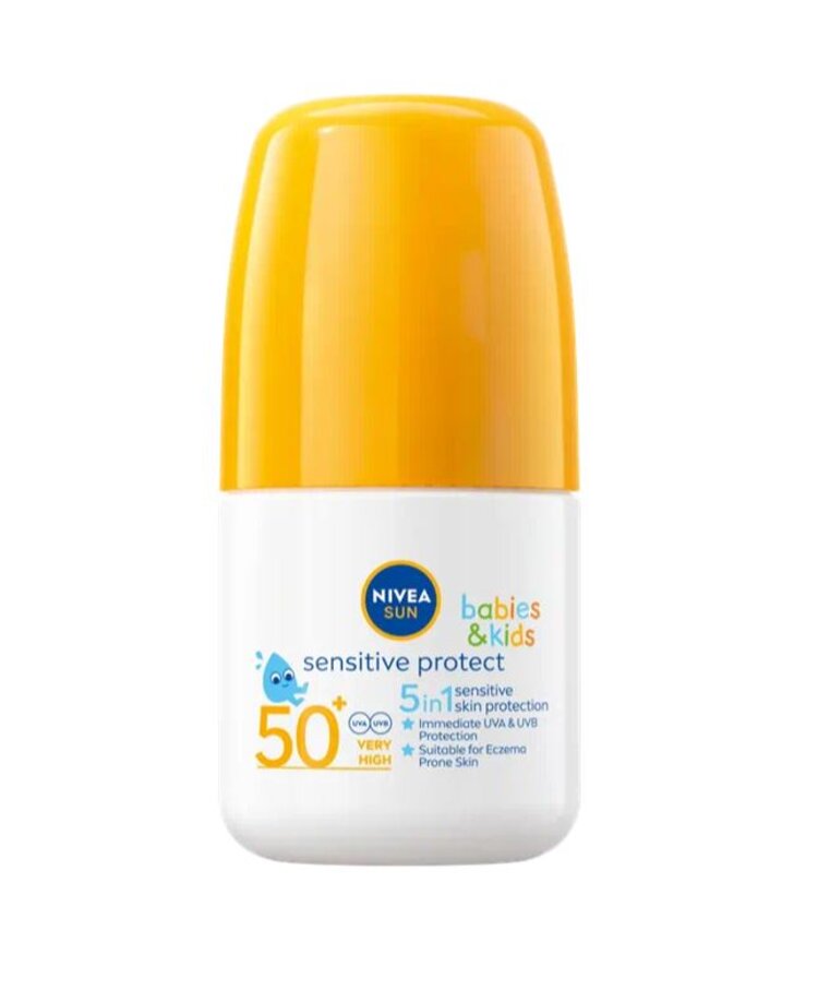 NIVEA Sun Dětské mléko na opalování v kuličce Sensitive OF50+