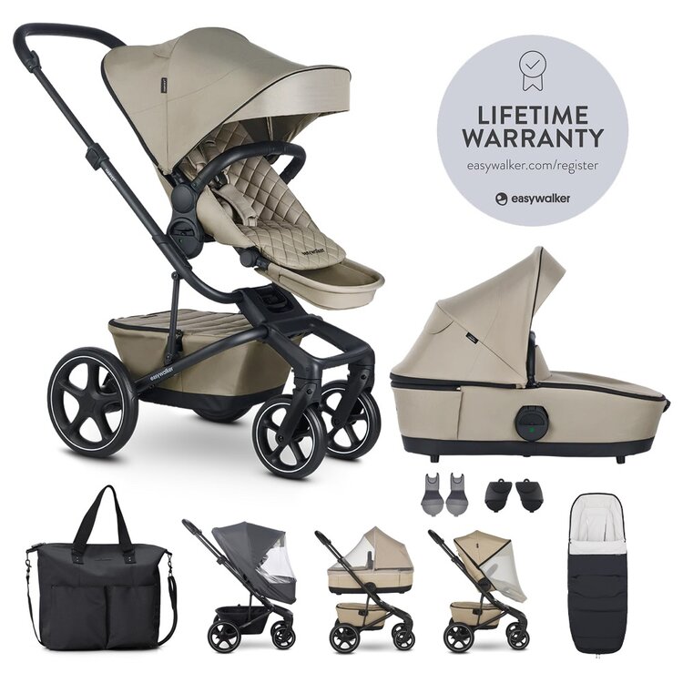 EASYWALKER Set XXL kočárek kombinovaný Harvey⁵ Premium Pearl Taupe s příslušenstvím