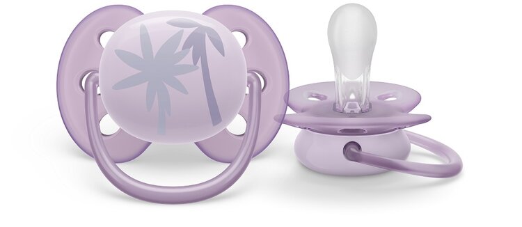 Philips AVENT Šidítko Ultrasoft Premium 0-6m fialová