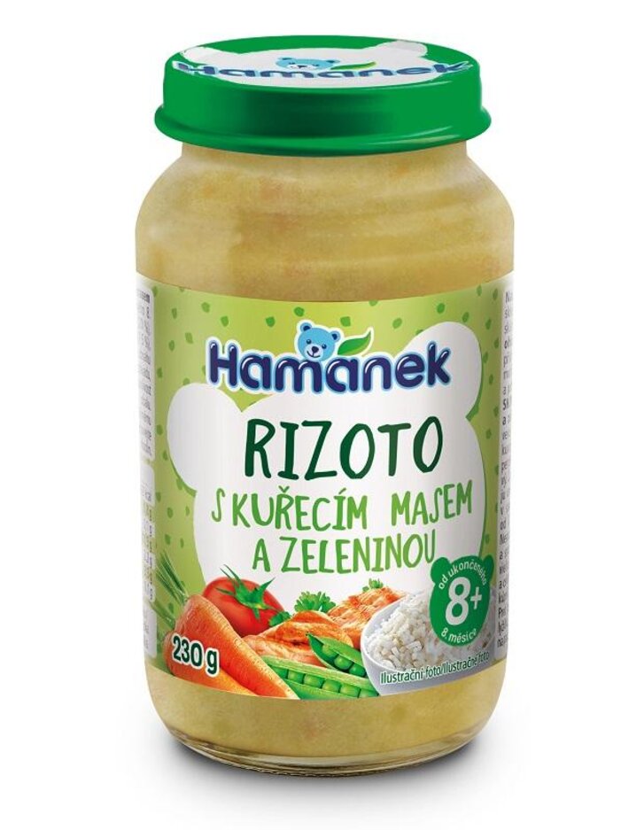 EXP: 19.12.2023 HAMÁNEK Rizoto s kuřecím masem a zeleninou 230 g