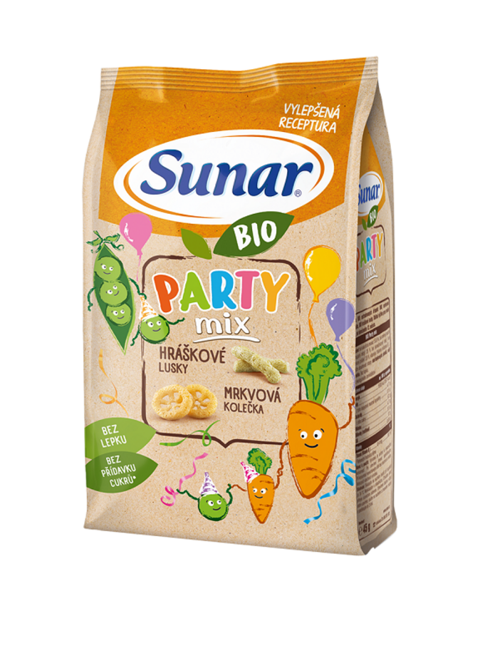 EXP: 26.12.2023 SUNAR BIO Křupky Party mix 45 g