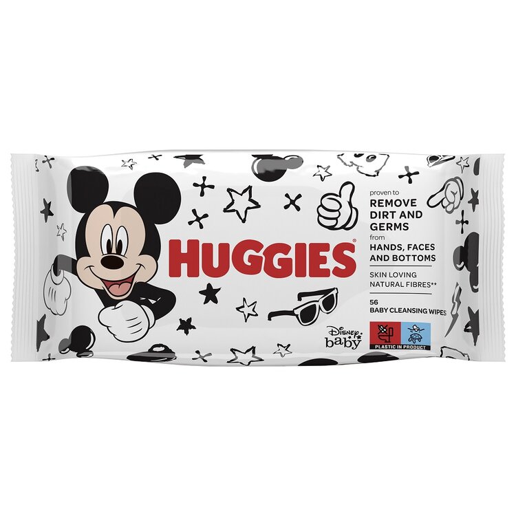 HUGGIES® Ubrousky vlhčené Mickey Mouse 56 ks