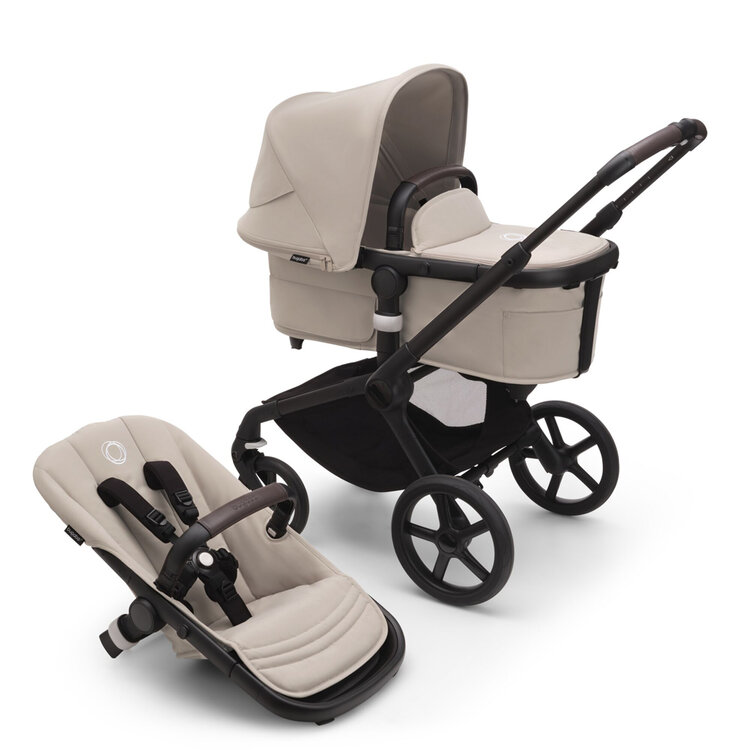 BUGABOO Kočárek kompletní Fox 5 Black/Desert Taupe-Desert Taupe