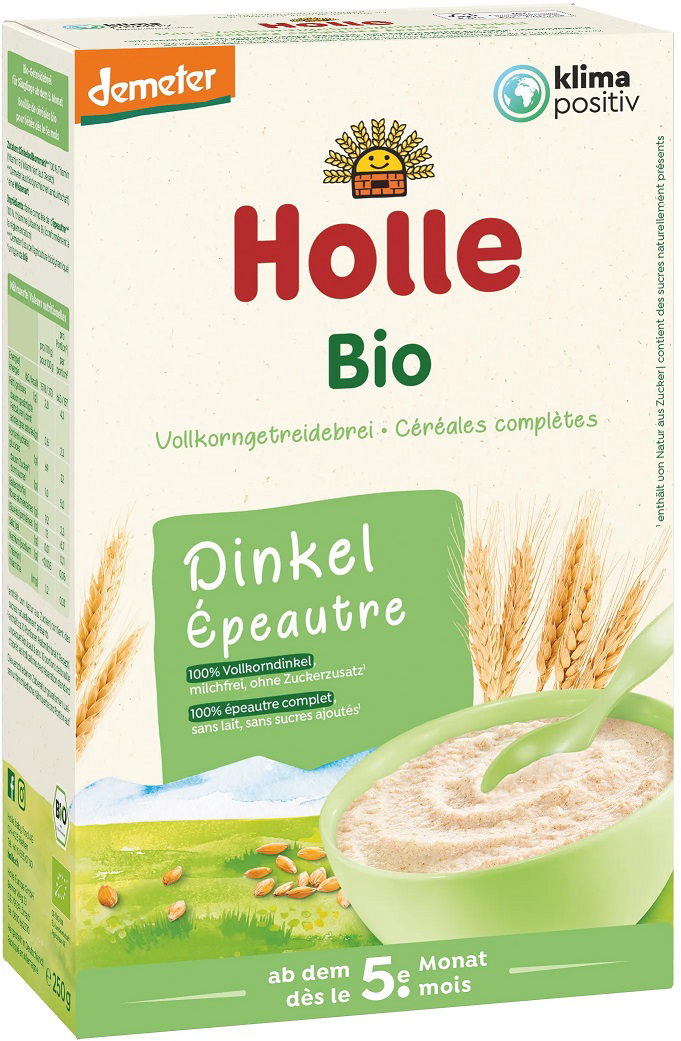 EXP: 09.01.2024 3x HOLLE Kaše nemléčná Bio špaldová 250 g