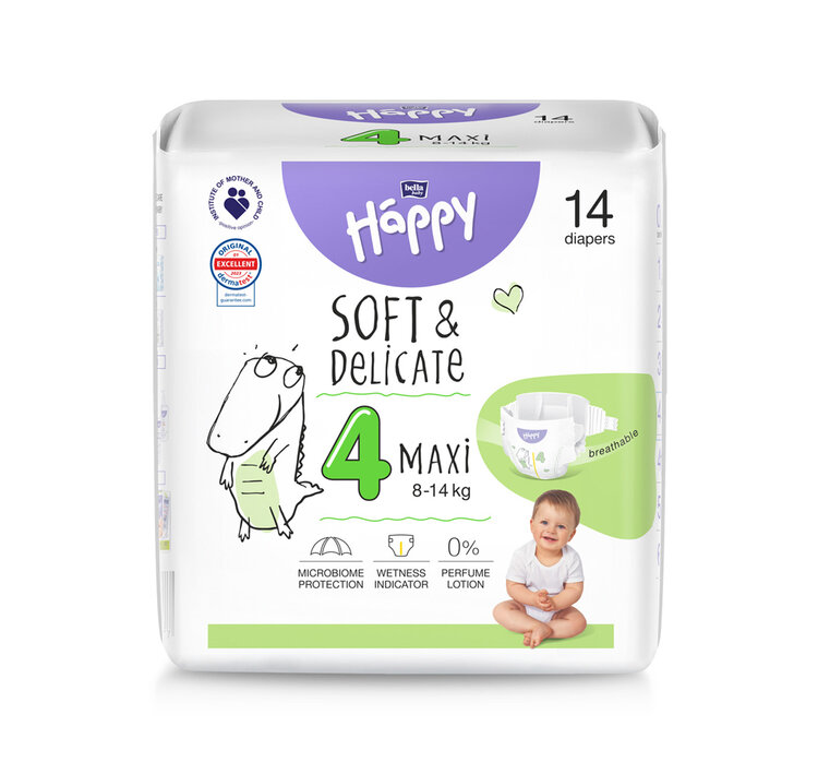 BELLA HAPPY Baby Pleny jednorázové Maxi 8-14 kg 14 ks