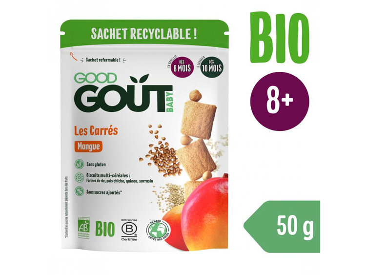 EXP: 25.01.2024 GOOD GOUT BIO Mangové polštářky 50 g