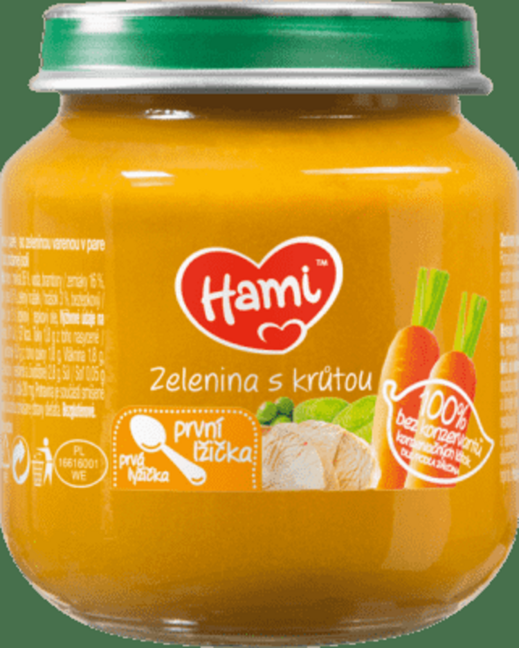 Hami Zelenina s krůtou první lžička 125 g