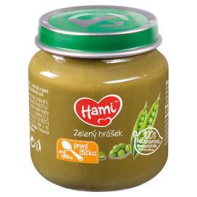 Hami Zelený hrášek první lžička 125 g