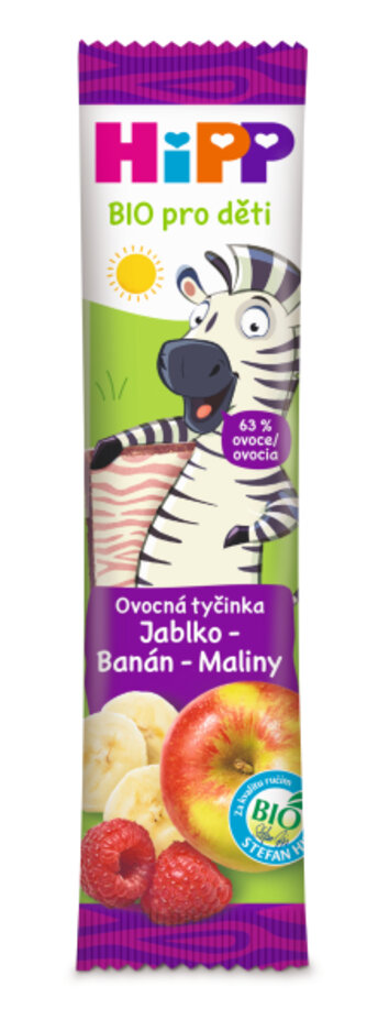 HiPP BIO Oplatka Banán-Jablko-Maliny od 1. roku