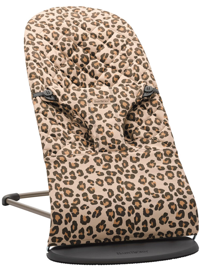 BABYBJÖRN Lehátko Bliss Beige Leopard print cotton