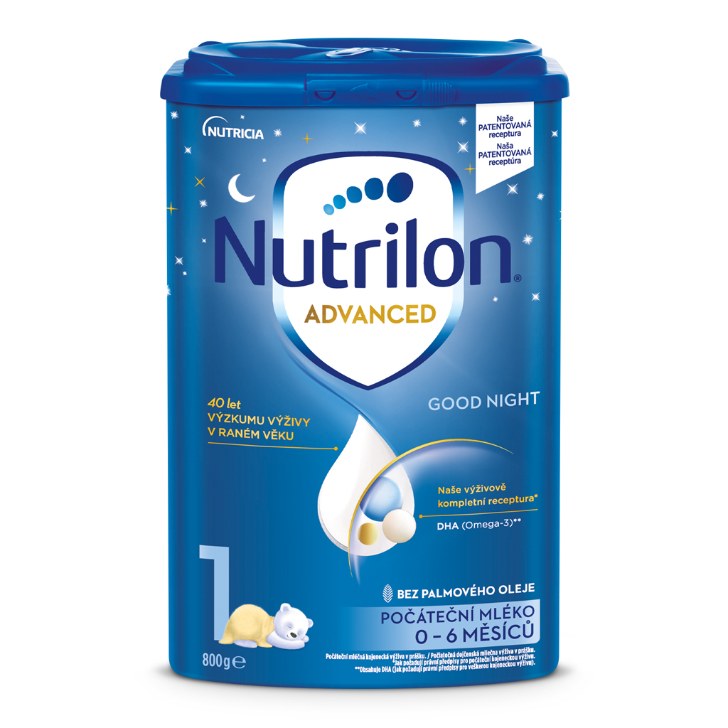 EXP: 07.05.2024 NUTRILON Mléko počáteční kojenecké 1 Advanced Good Night od narození 6x 800 g