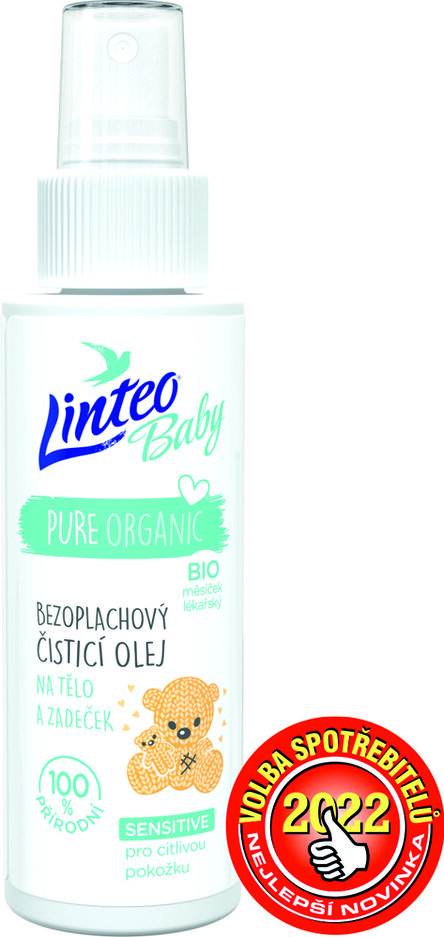 LINTEO BABY Dětský čistící olej na tělo a zadeček Baby 100 ml