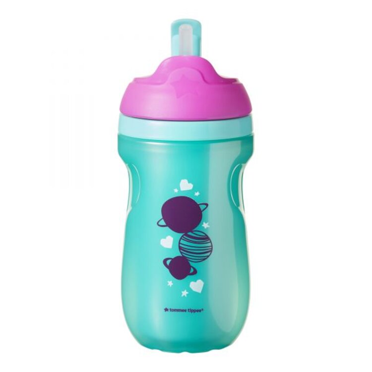 TOMMEE TIPPEE Termohrnek netekoucí s brčkem Explora 260 ml 12m+ tyrkysová