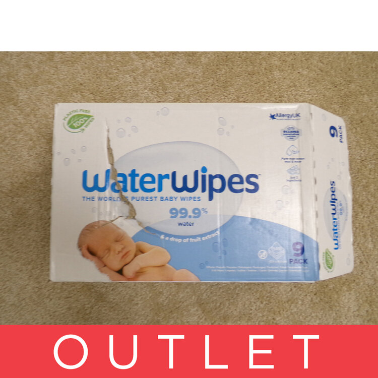 9x WATERWIPES Vlhčené ubrousky bez obsahu plastů 60 ks ( 540 ks )