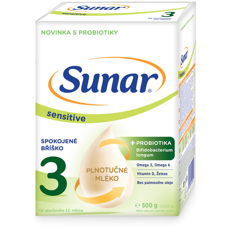 SUNAR Sensitive 3 Mléko batolecí 500 g