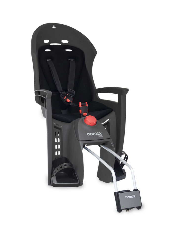 HAMAX Cyklosedačka s uzamykatelným zámkem Siesta W grey /black