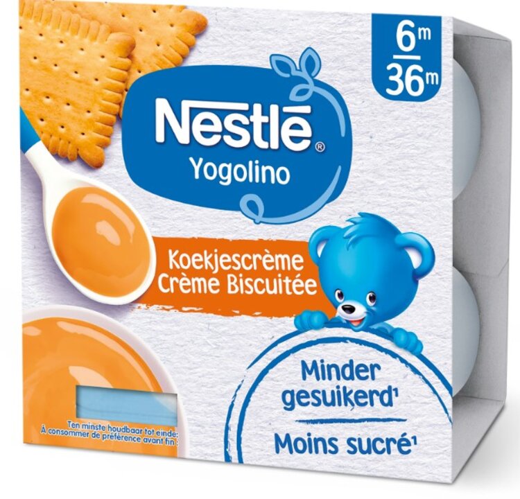 EXP: 30.06.2024 6x NESTLÉ YOGOLINO mléčný dezert se sušenkami 4x100 g