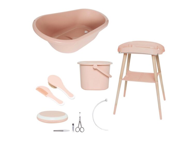 BÉBÉ-JOU Sada koupací Bébé-jou Sense 7 dílná Pale Pink