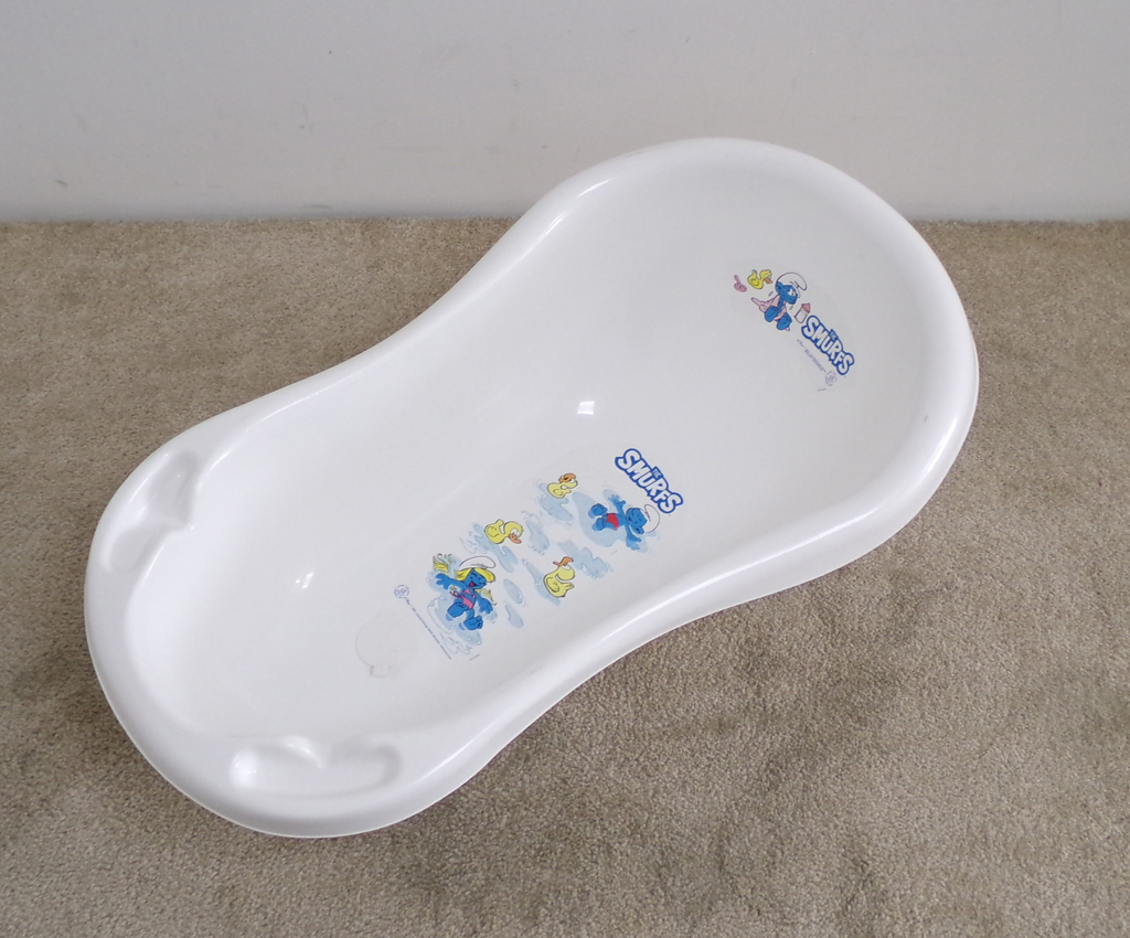 MALTEX Vanička so zátkou Šmoulové 84 cm - white