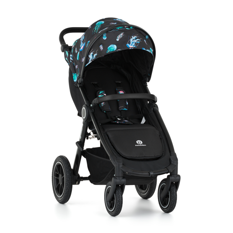 PETITE&MARS Kočárek sportovní Street2 Air Black Limited 100 Jellyfish