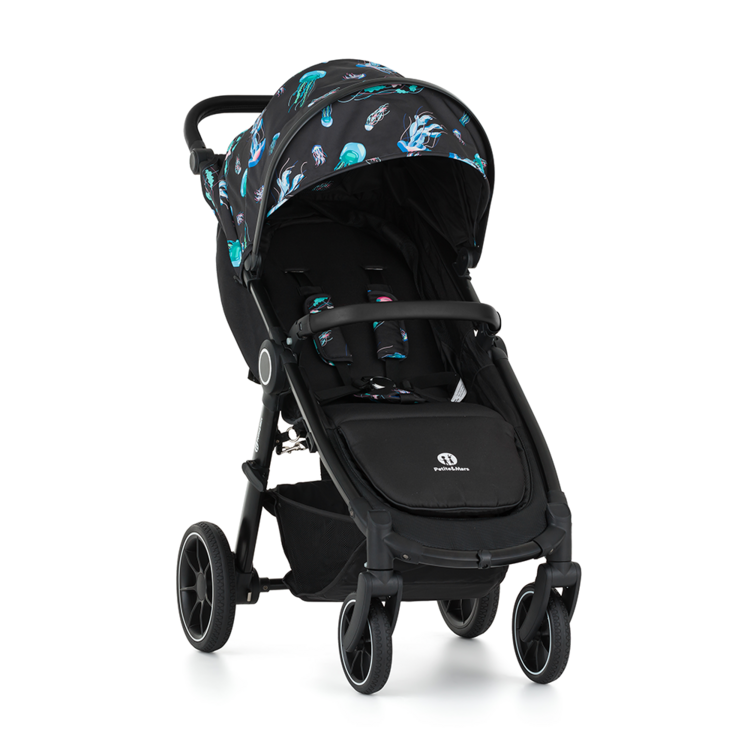 PETITE&MARS Kočárek sportovní Street2 RWS Black Limited 100 Jellyfish