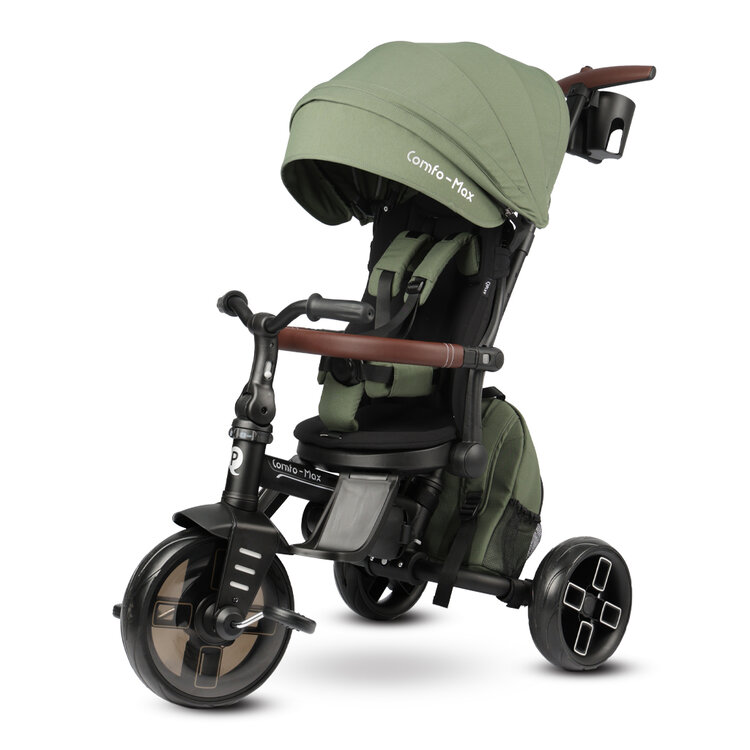 QPLAY Tříkolka Comfo Max Olive Green