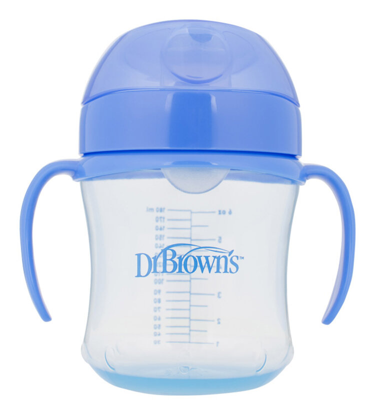 DR.BROWN'S Hrnek s měkkým náustkem 180ml 6m+