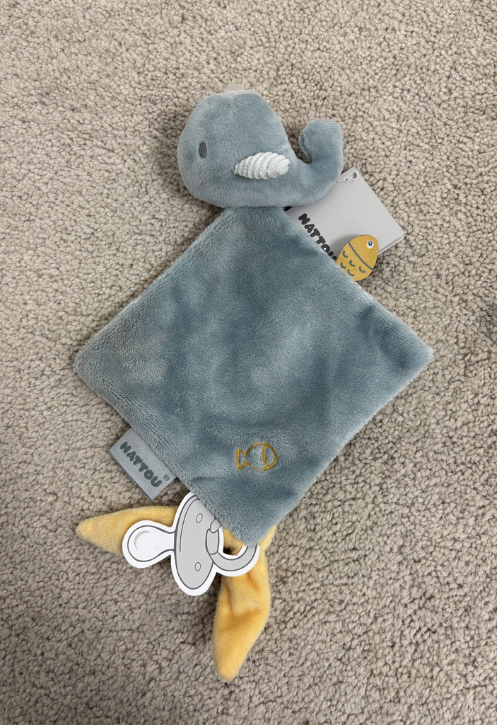 NATTOU Mazlíček plyšový mini velryba Sally 28 cm Romeo