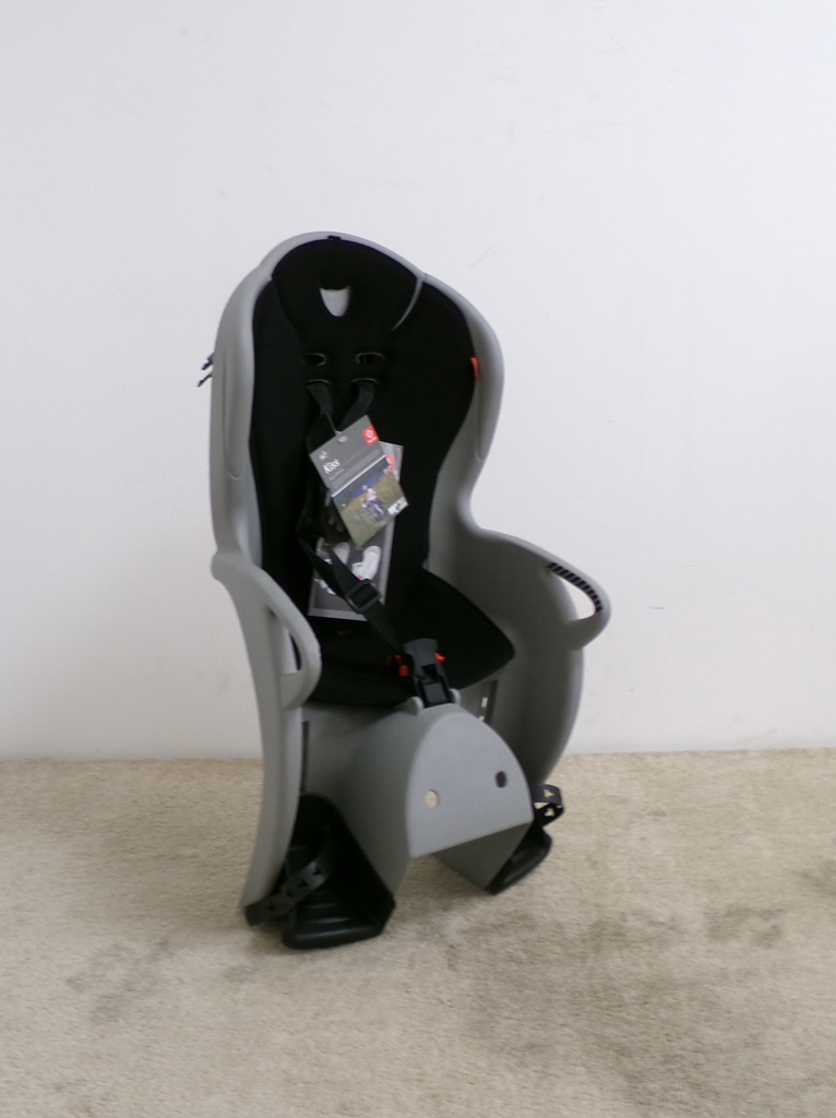 HAMAX Cyklosedačka se zámkem Kiss Medium Grey/Light Grey