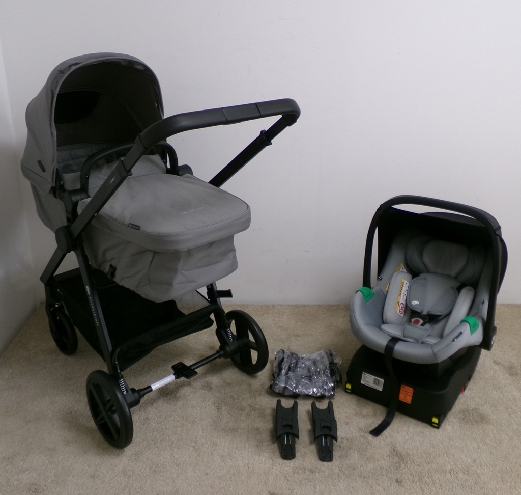 KINDERKRAFT Kočárek kombinovaný 4v1 Newly Classic Grey + Mink PRO
