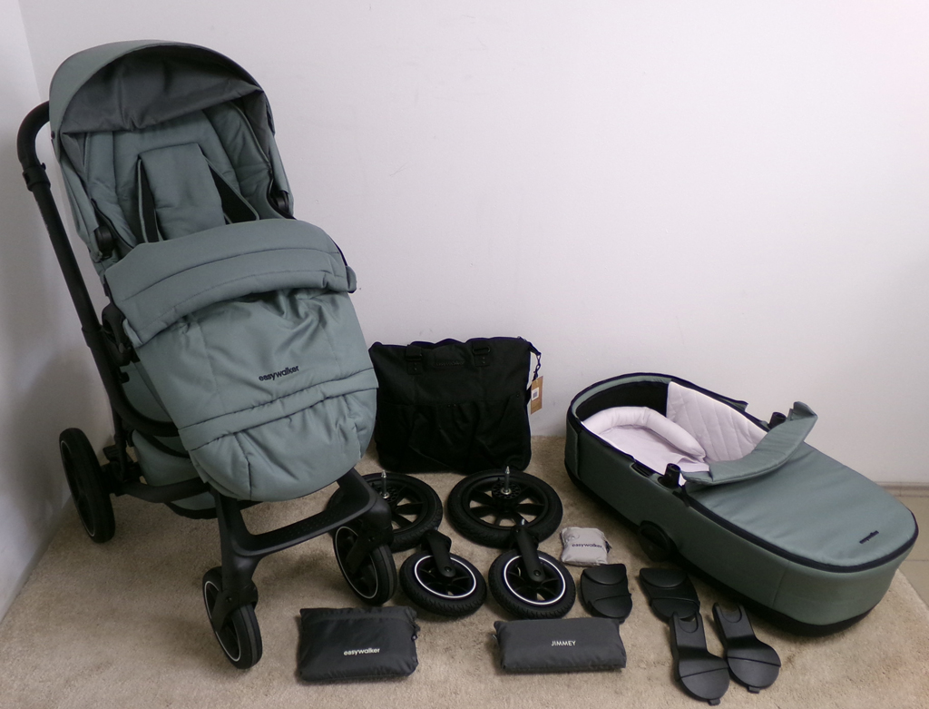 EASYWALKER Kočárek kombinovaný Jimmey Thyme Green XXL AIR + RWS