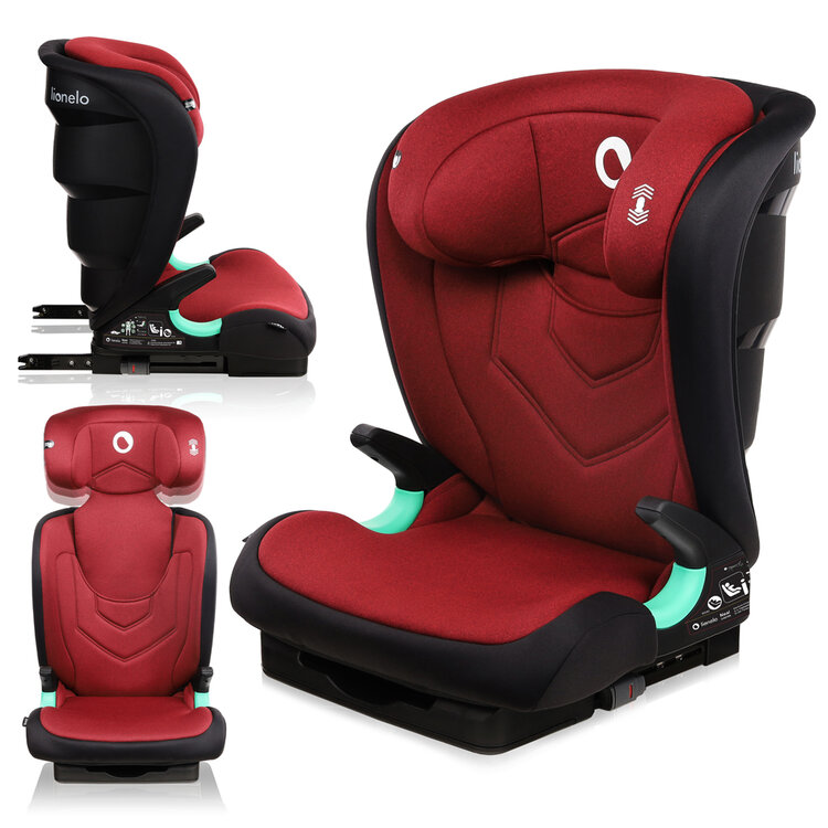 LIONELO Autosedačka Neal i-Size (100-150 cm) Red Burgundy