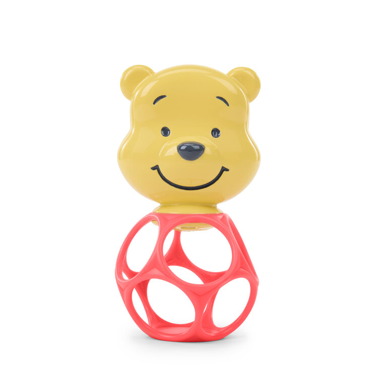 BRIGHT STARTS Kousátko s chrastítkem Winnie the Pooh Hunny & Shake 2ks