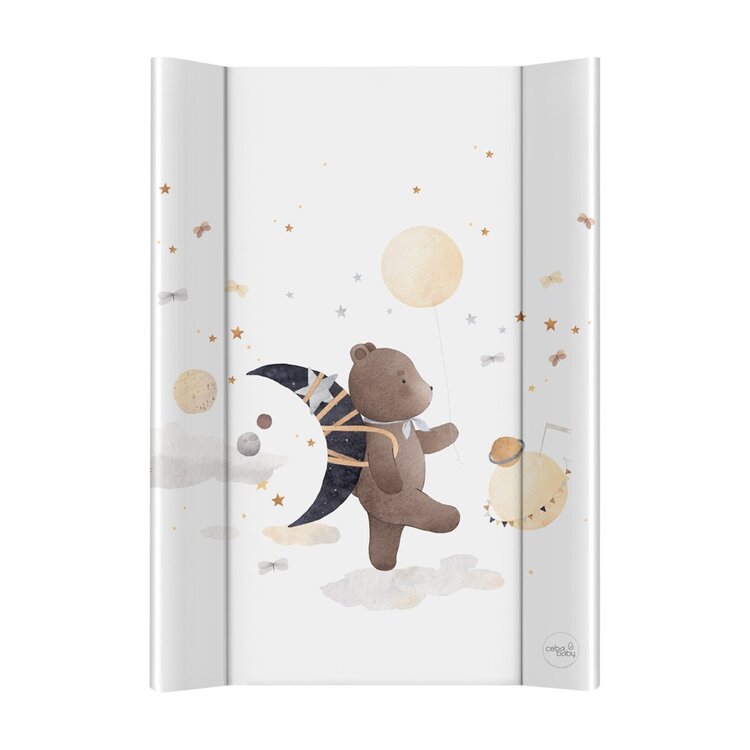 CEBA BABY Podložka přebalovací 2-hranná s pevnou deskou (50x70) Ultra Light Galactic Travel