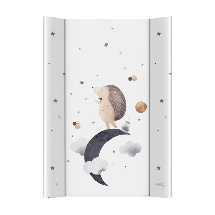 CEBA BABY Podložka přebalovací 2-hranná s pevnou deskou (50x70) Ultra Light Hedgehog the Dreamer