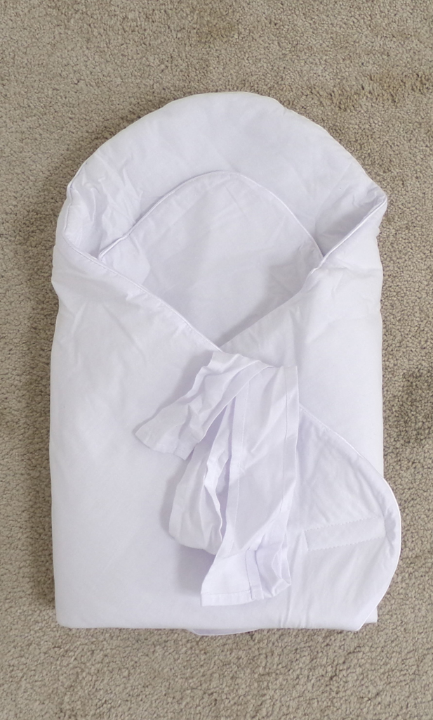 FEEDO Zavinovačka s kokosovou vložkou Pure White 75 x 75 cm